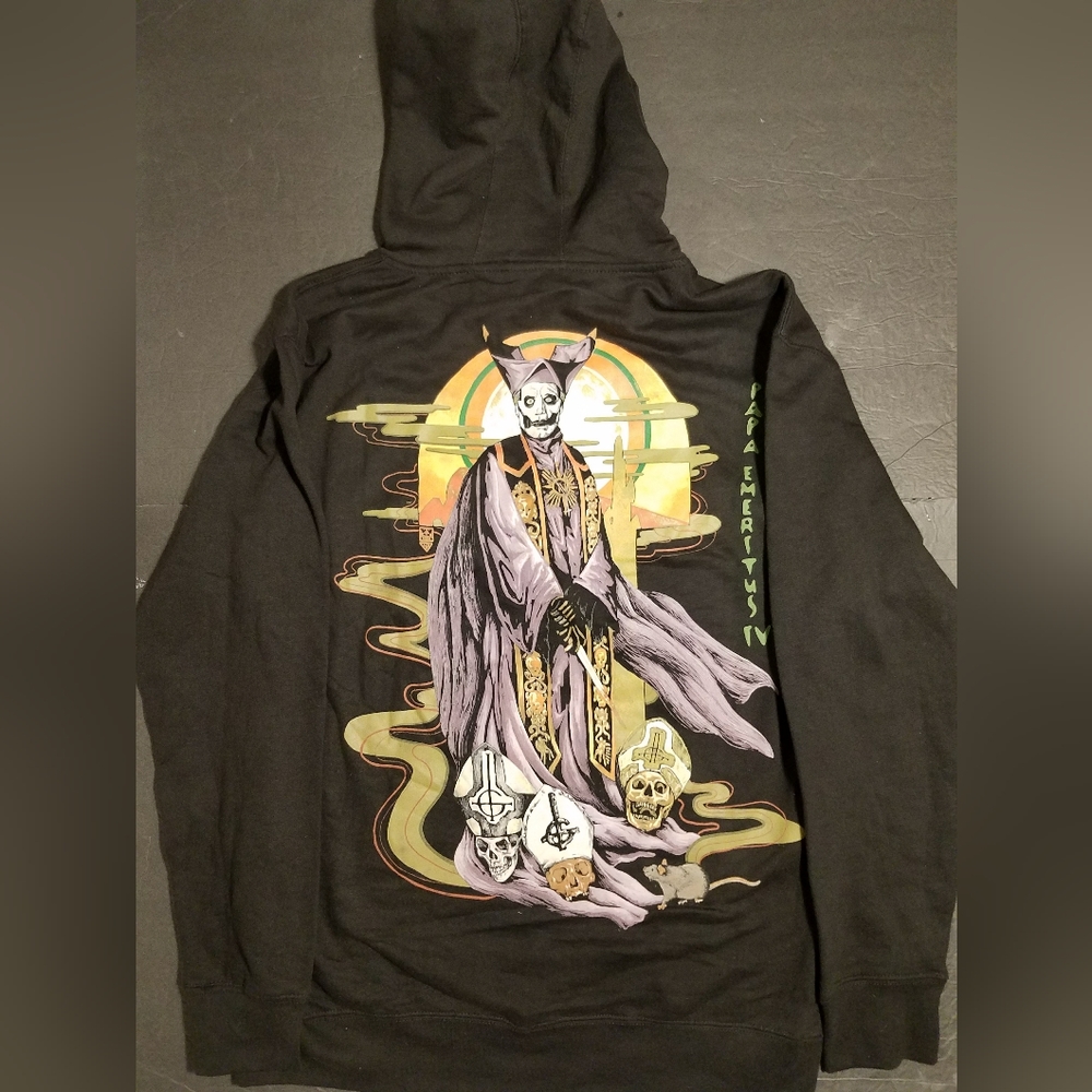 NEW! GHOST MEDIUM DOOM METAL BAND LICENSED PULLOVER SWEATSHIRT HOODIE GRAPHIC